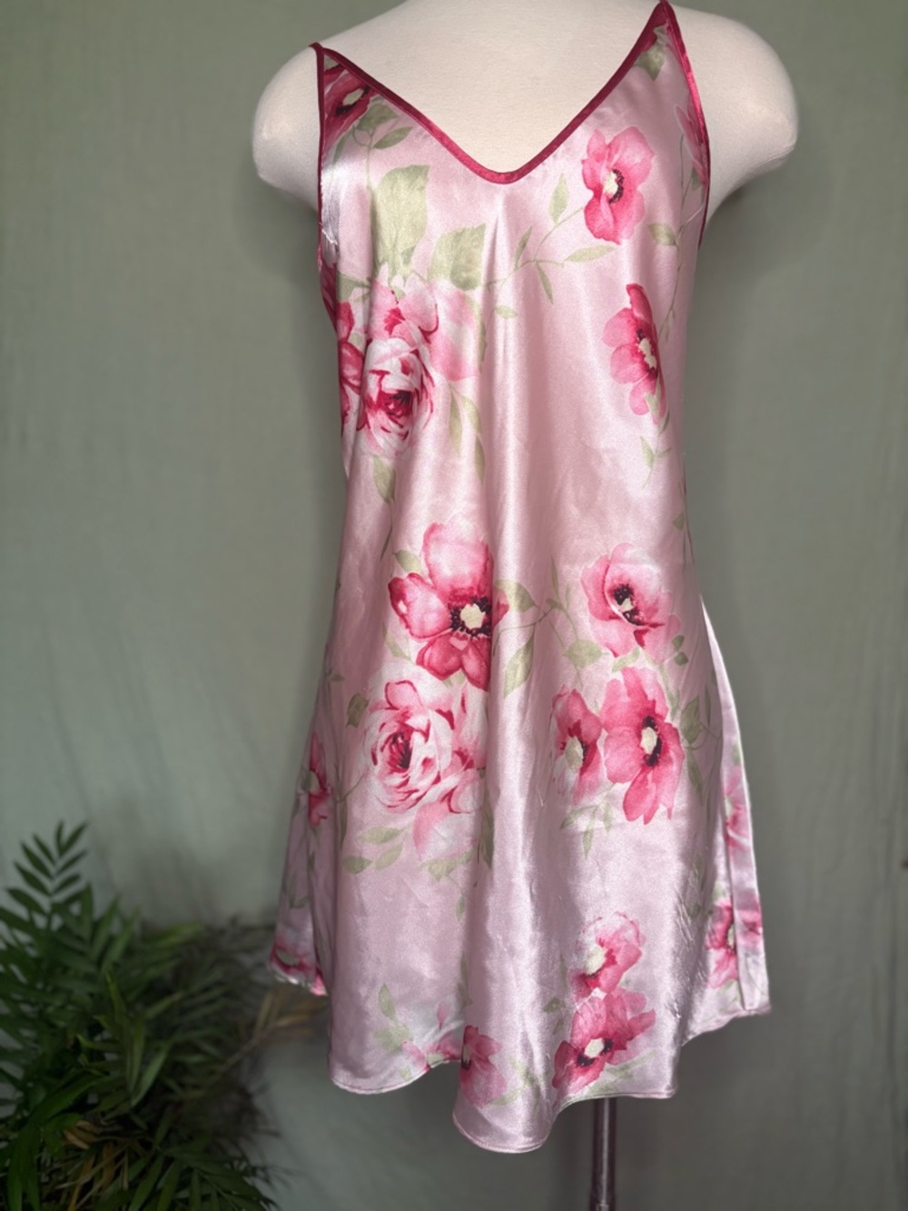 Pink Floral Slip/Dress